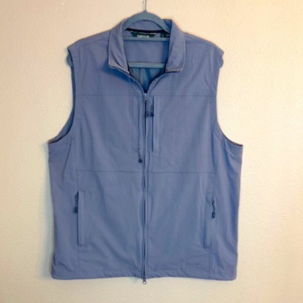 Orvis Quick Dry Zip Vest for Hunting Fishing and Outdoor EUC MENS Size L 1086